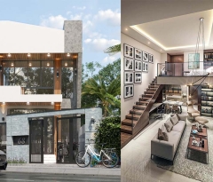 Khám phá giải pháp kiến trúc nhà 1 trệt 1 lửng 1 lầu