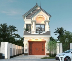Các mẫu nhà mặt tiền 5m đẹp cho nhà phố đô thị