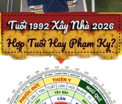 Người sinh năm 1992 làm nhà năm nào hợp tuổi?