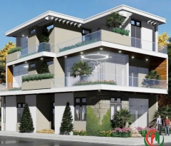 Thiết kế nhà góc 2 mặt tiền kinh doanh hiện đại