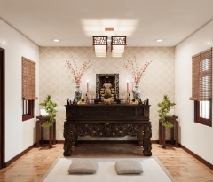 Thiết kế phòng thờ như thế nào hợp phong thủy và thu hút tài lộc?