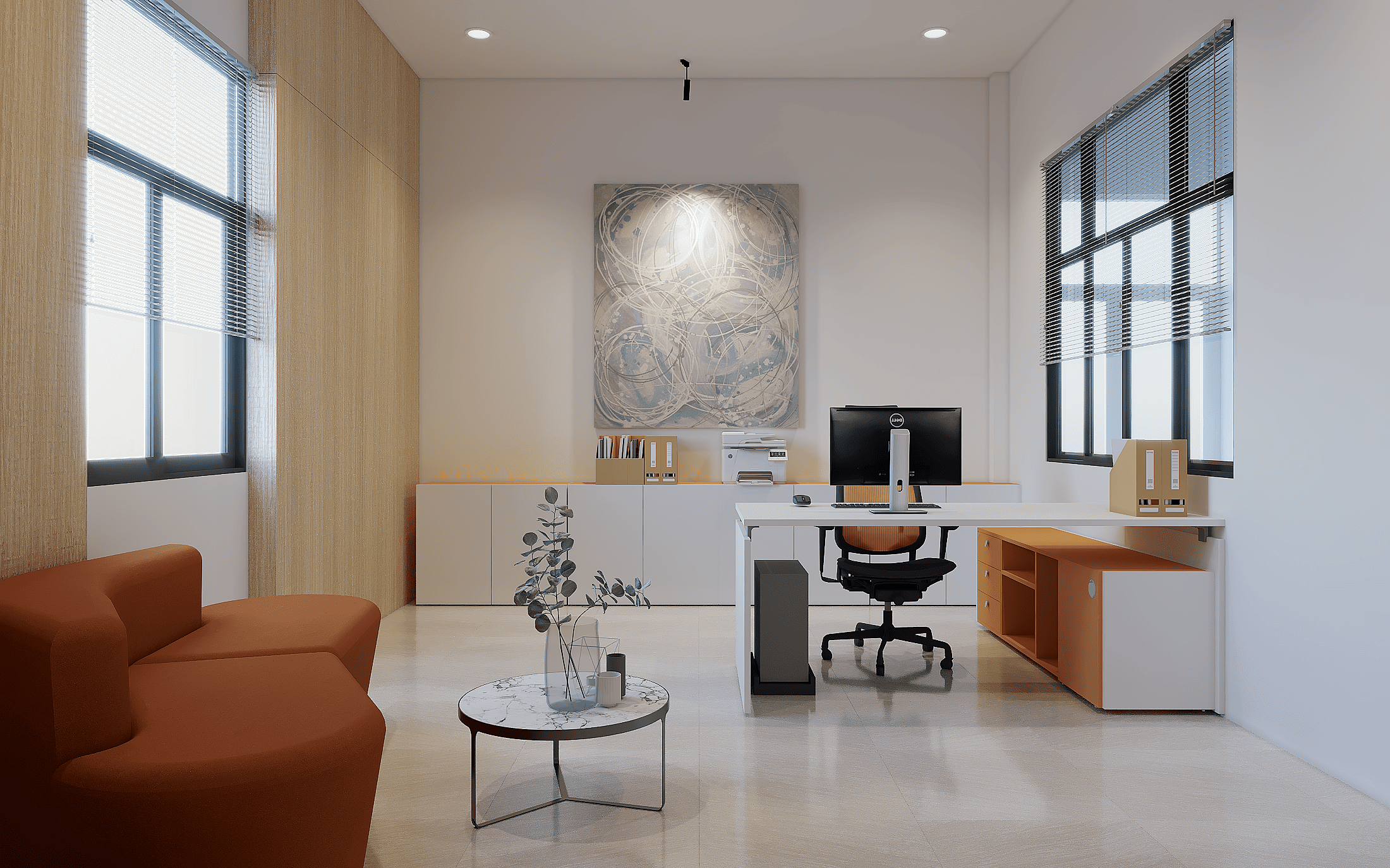 Thiết kế văn phòng hiện đại