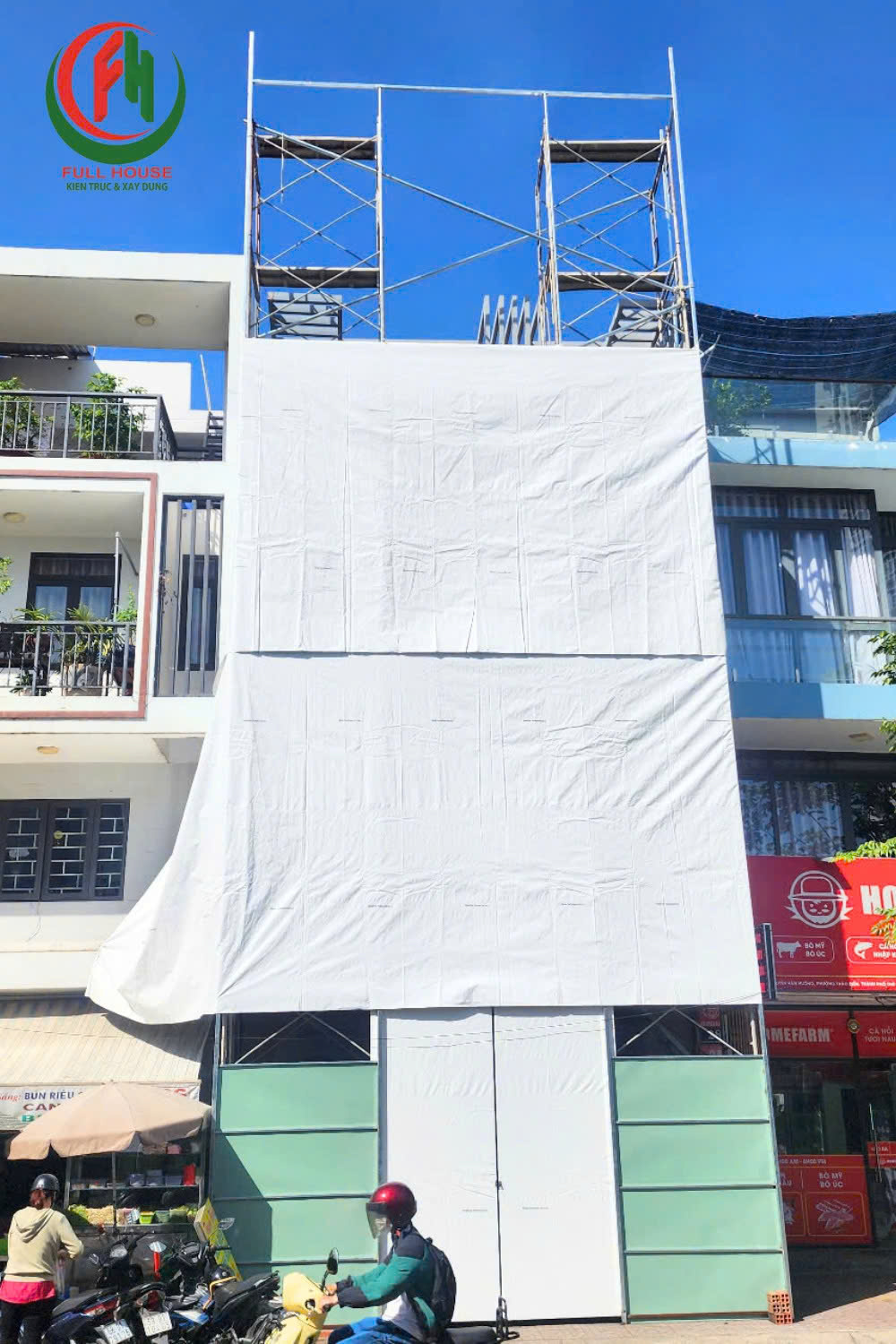 Thiết kế nhà 4x13 có thang máy