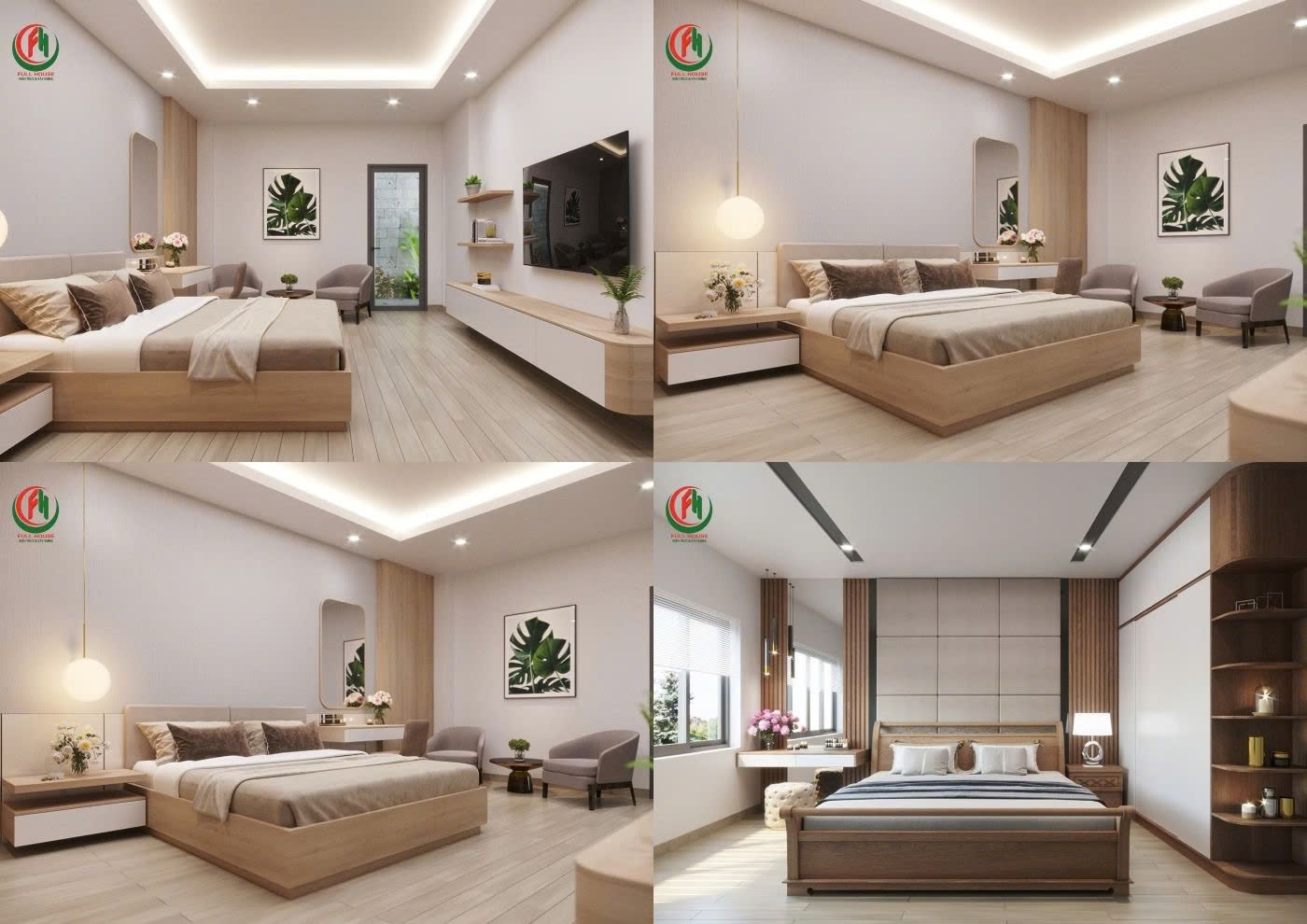 Thiết kế nhà ống 5x13 2 tầng 4 phòng ngủ