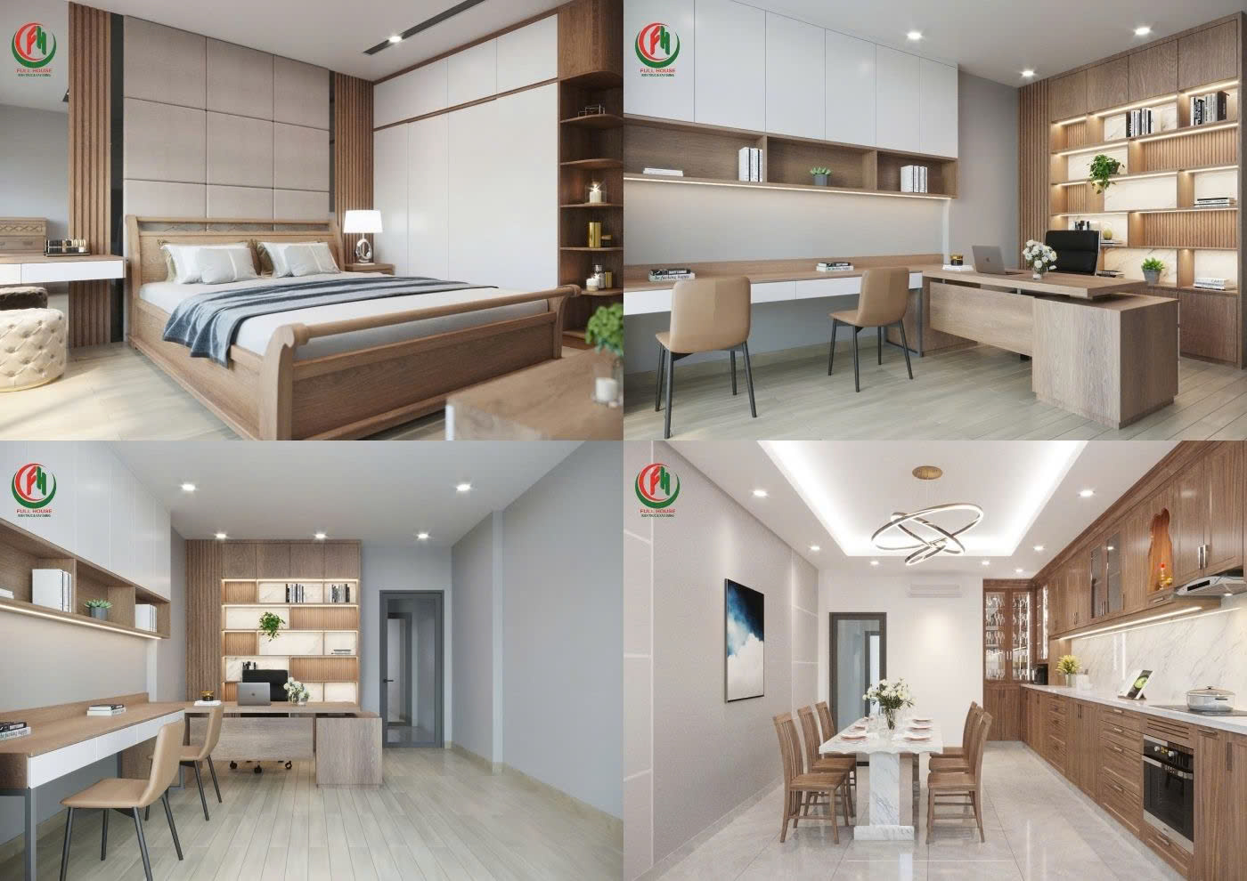 Thiết kế nhà ống 5x13 2 tầng 4 phòng ngủ