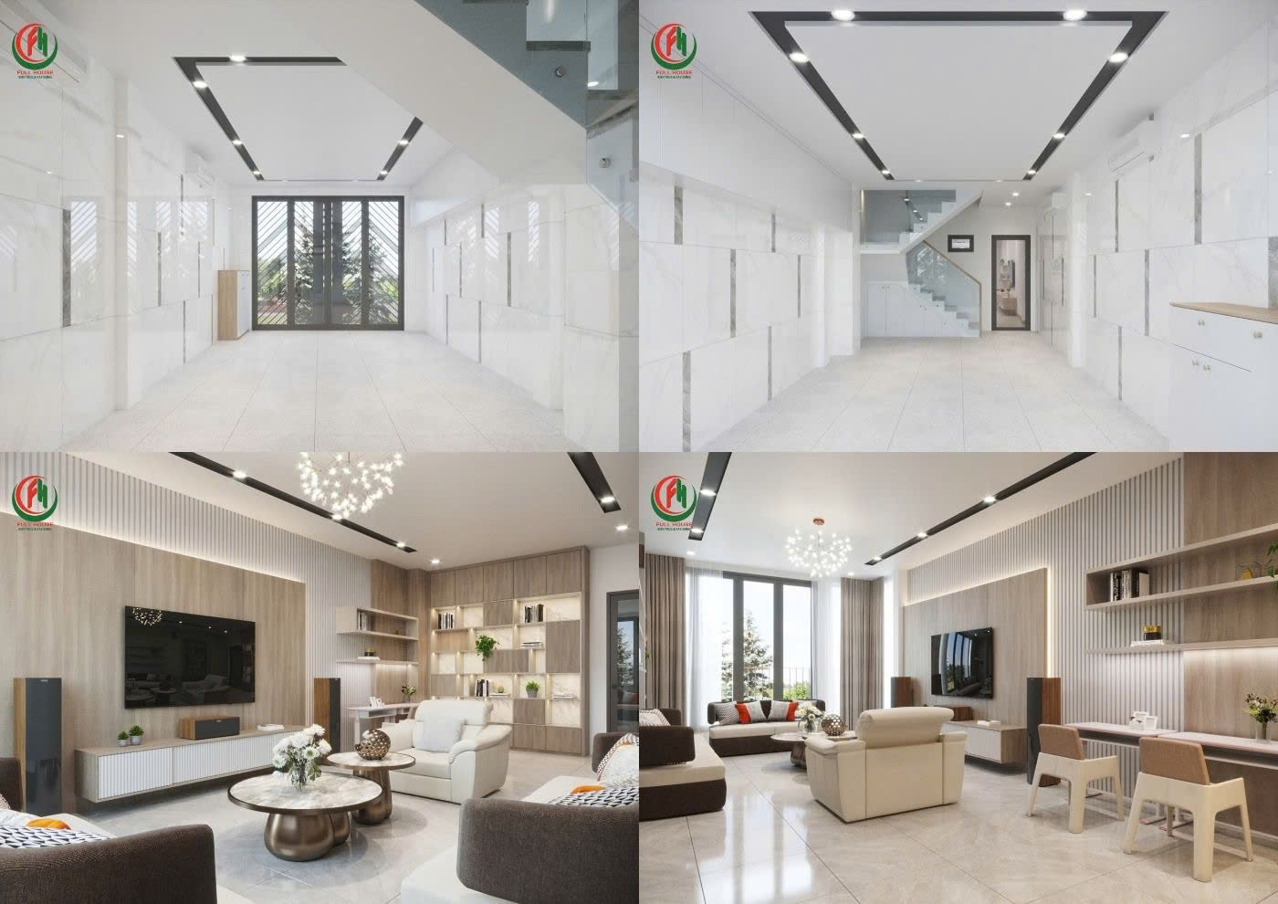 Thiết kế nhà ống 5x13 2 tầng 4 phòng ngủ