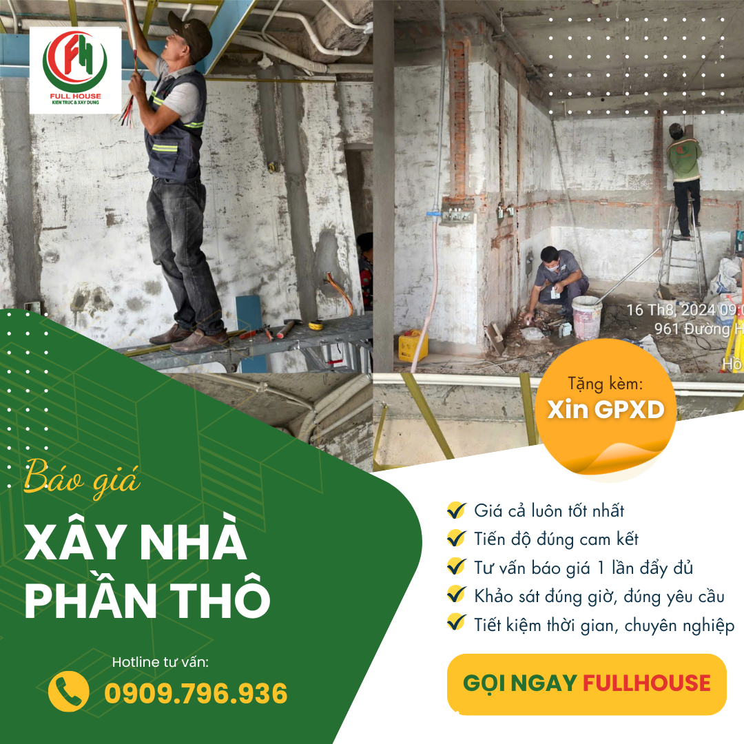 Báo giá xây dựng phần thô
