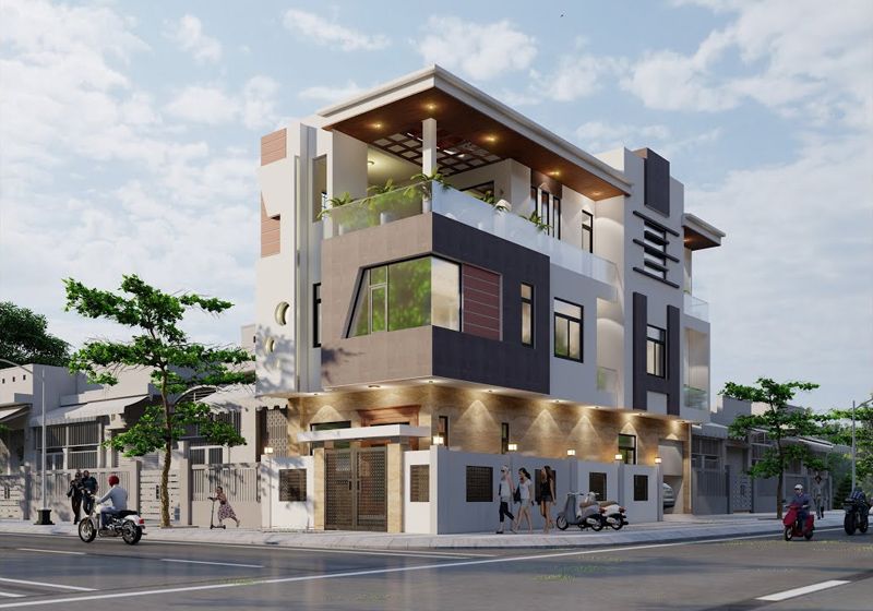 Thiết kế nhà ở kết hợp văn phòng