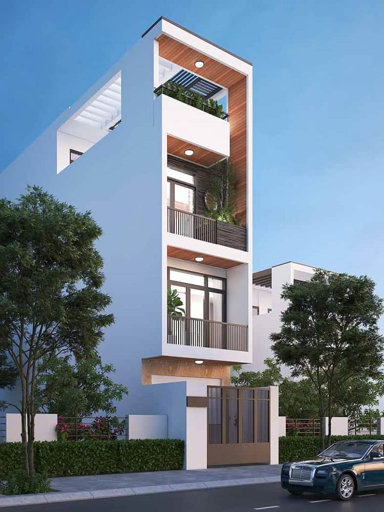 nhà đẹp 4 tầng