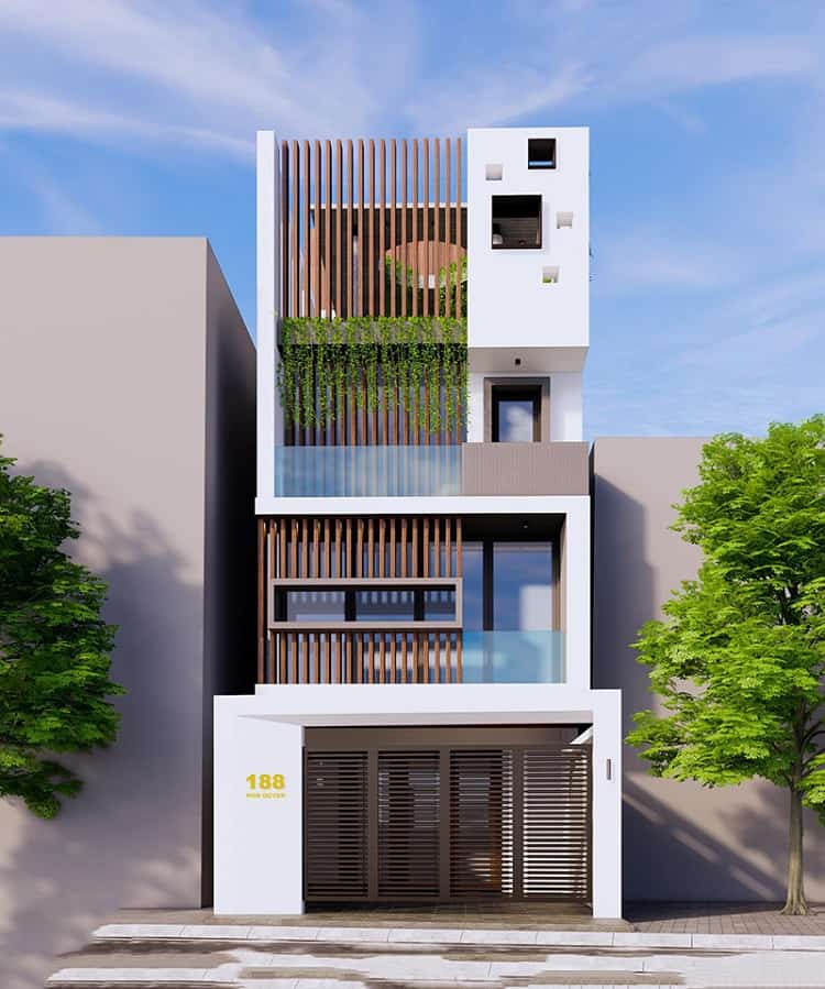 nhà đẹp 4 tầng