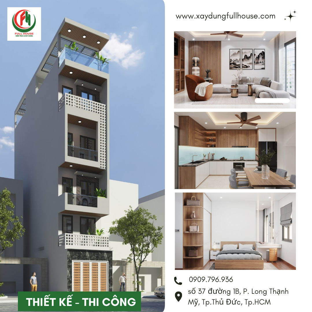 mẫu nhà phố 3 tầng