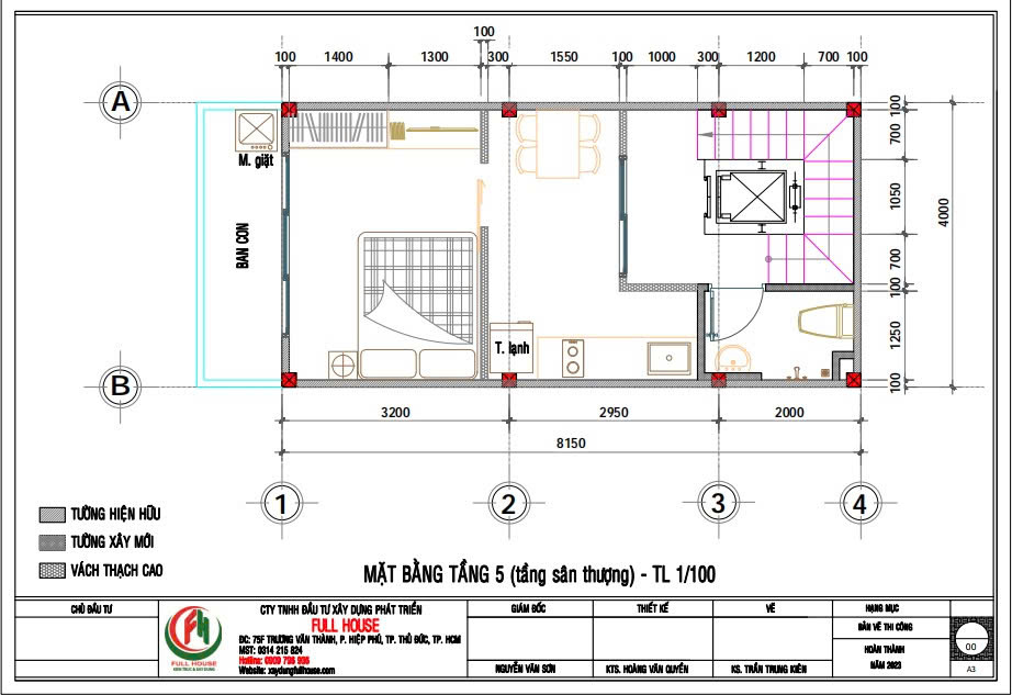 Thiết kế thi công nhà phố quận 5