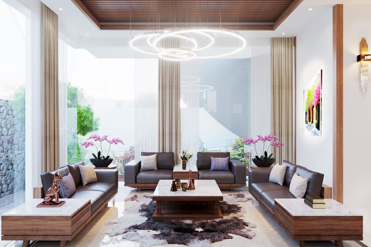 phong thủy phòng khách thu hút tài lộc