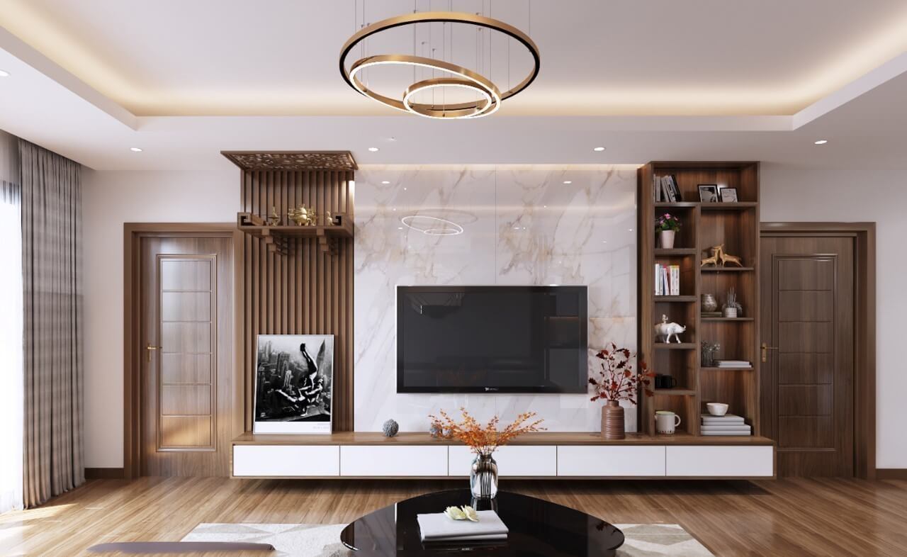 vị trí đặt bàn thờ trong phòng khách