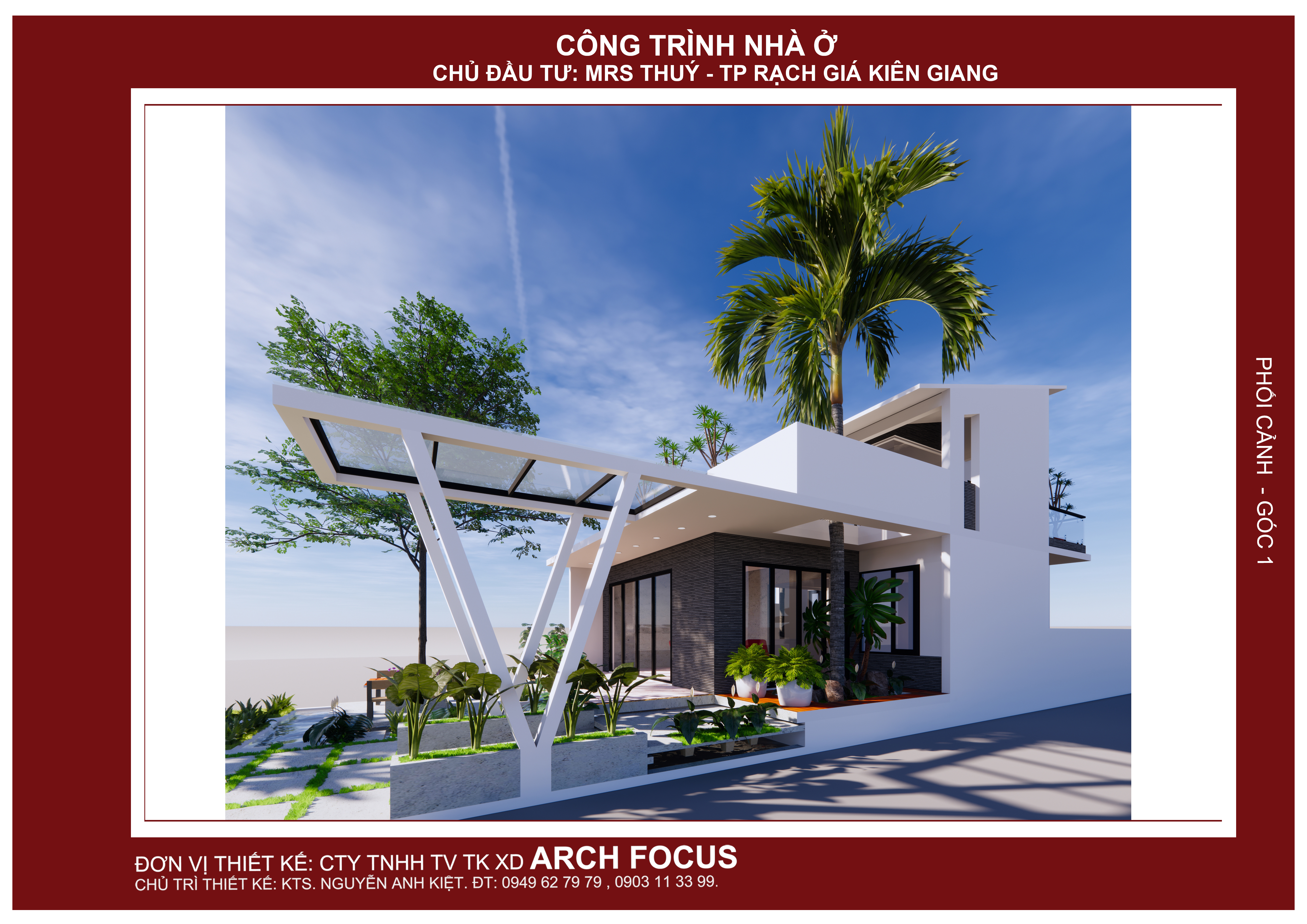 CÔNG TRÌNH NHÀ Ở 1 TRỆT 1 LẦU & SÂN THƯỢNG