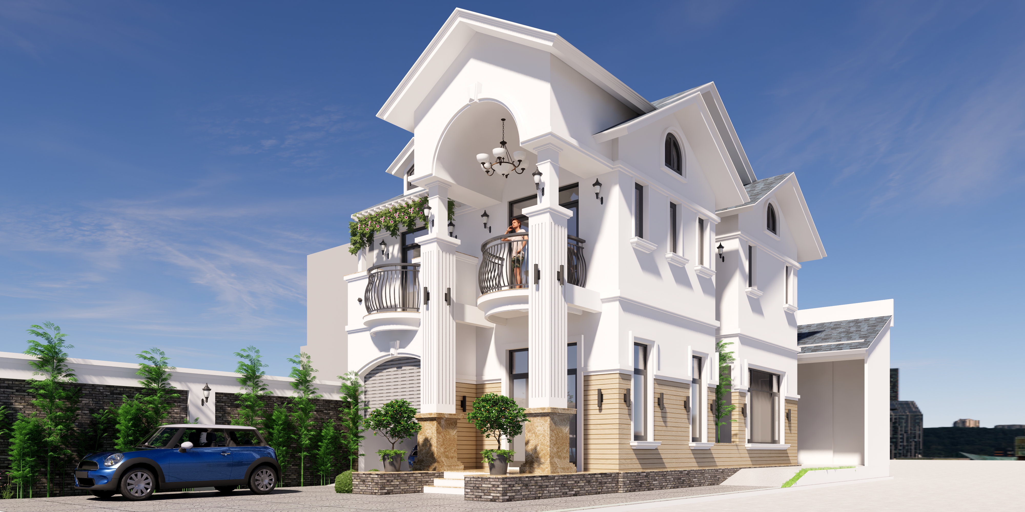 BIỆT THỰ SÂN VƯỜN 1 LẦU 4 PHÒNG NGỦ & TẦNG HẦM