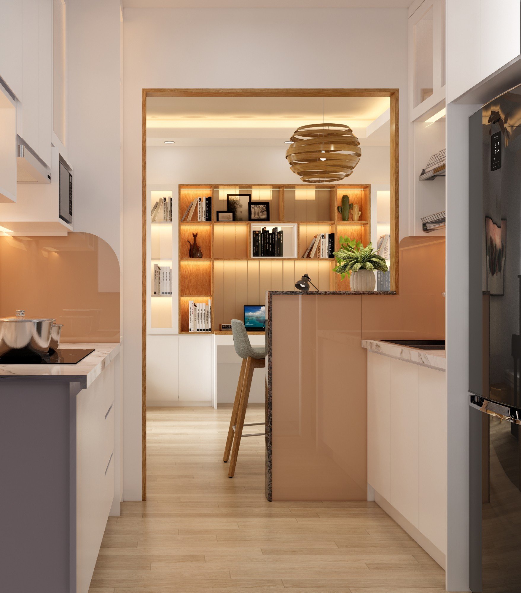 THI CÔNG HOÀN THIỆN NỘI THẤT CHUNG CƯ 2 PHÒNG NGỦ 64M2