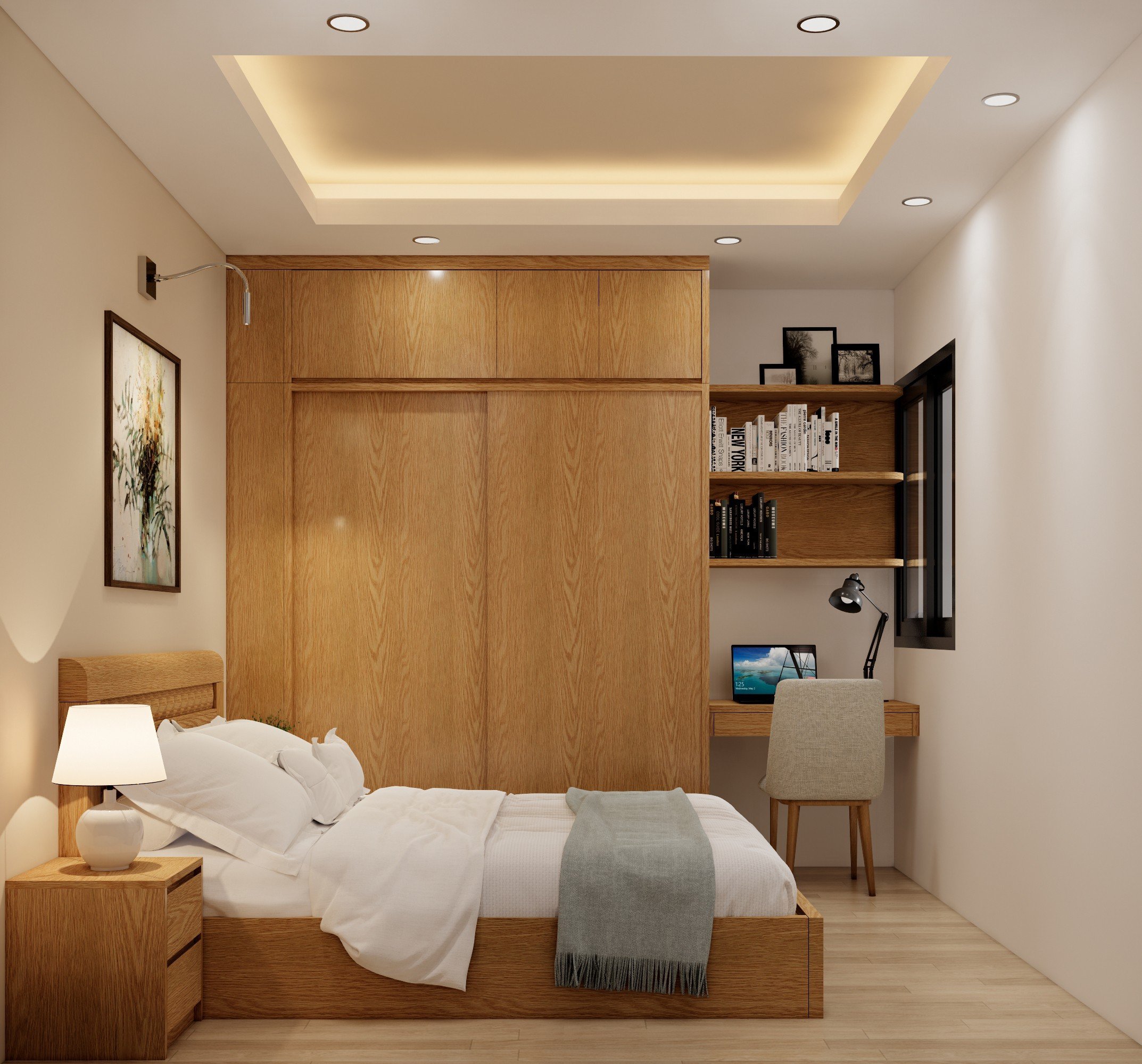 THI CÔNG HOÀN THIỆN NỘI THẤT CHUNG CƯ 2 PHÒNG NGỦ 64M2