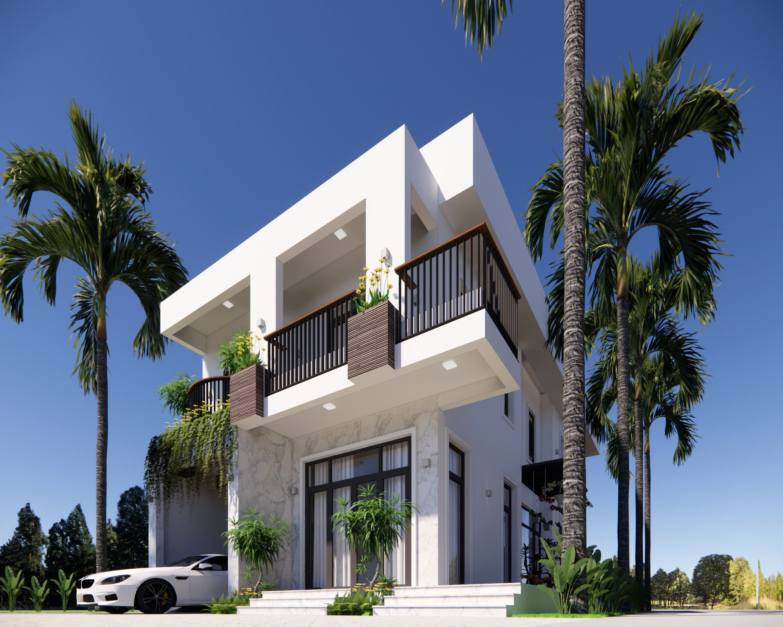 THI CÔNG NHÀ VƯỜN 1 LẦU 3 PHÒNG NGỦ CAO CẤP TẠI TIỀN GIANG