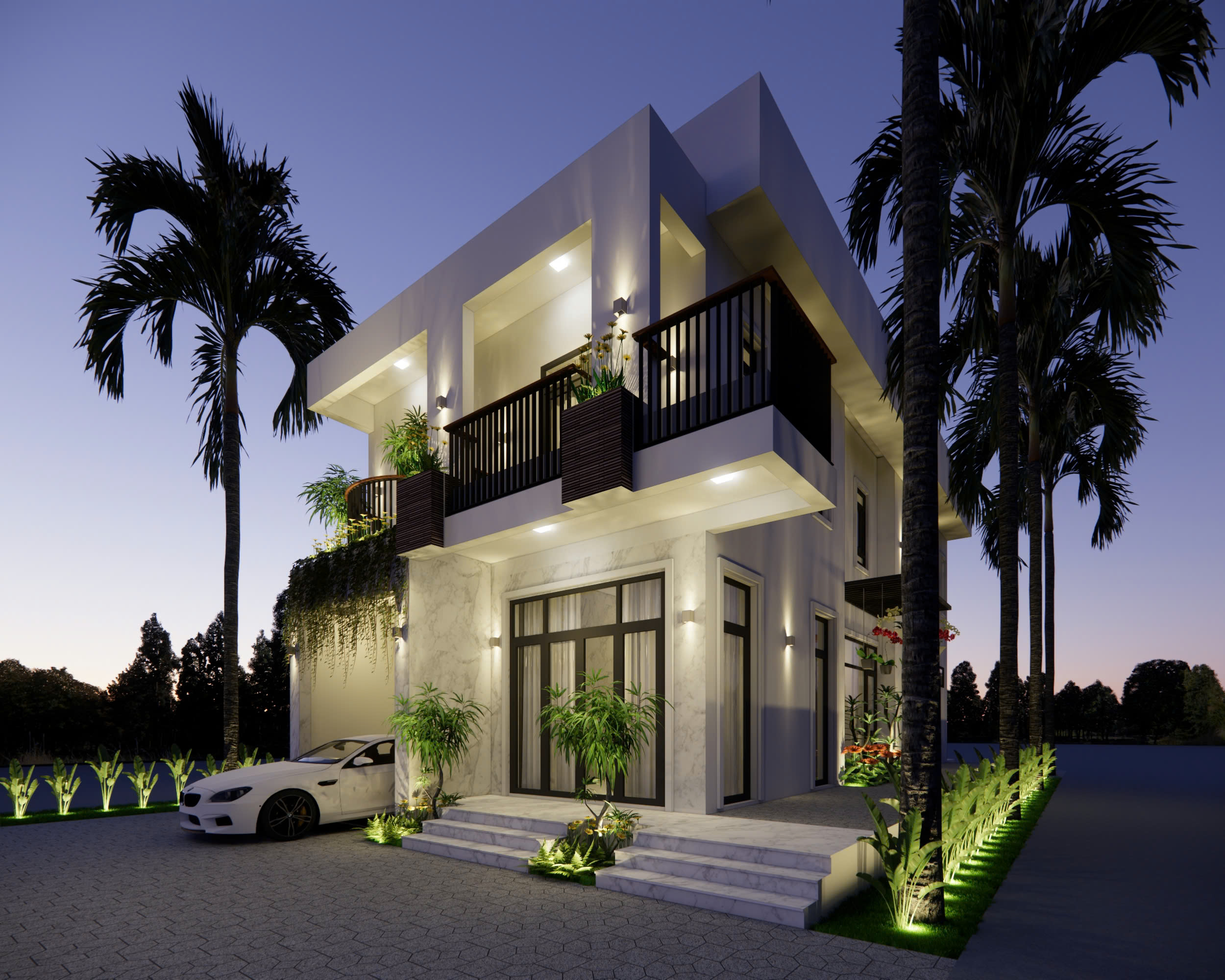 THI CÔNG NHÀ VƯỜN 1 LẦU 3 PHÒNG NGỦ CAO CẤP TẠI TIỀN GIANG